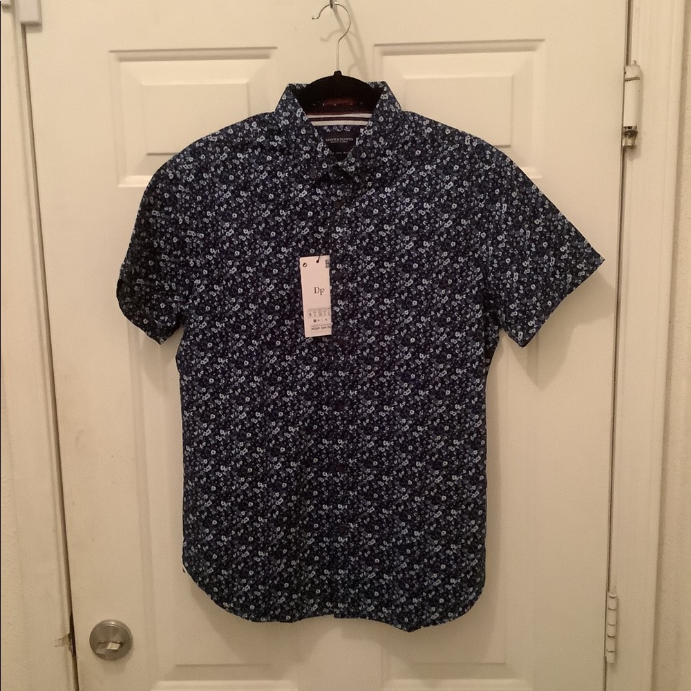 small button down shirt denim & flower